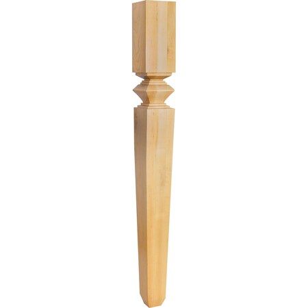 Hardware Resources 3-3/4" Wx3-3/4"Dx35-1/2"H Maple Diamond Tapered Post P34MP